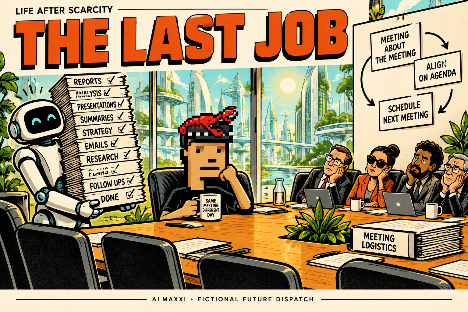 The Last Job: fictional future comic